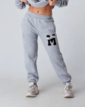 1/1 Womens Grey Marl Mercier Academy Bottoms