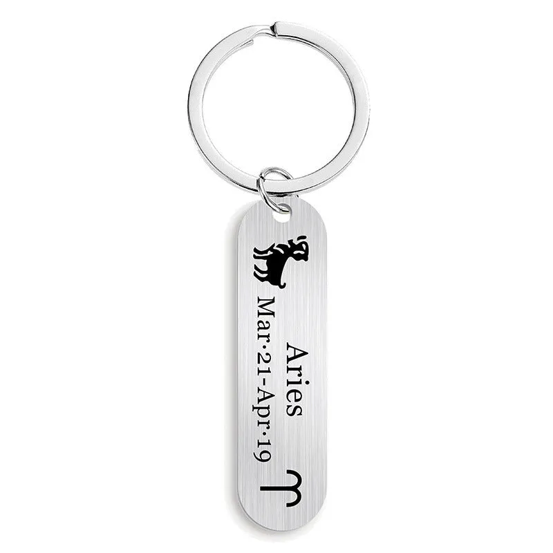 12 Constellation Gifts Keychain