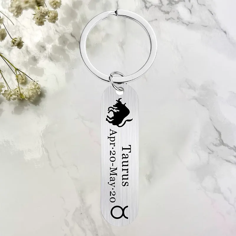 12 Constellation Gifts Keychain