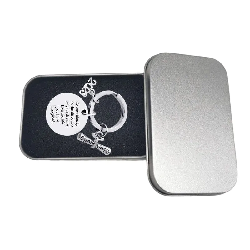 2023 Graduation Season Metal Keychain Gift with gift box