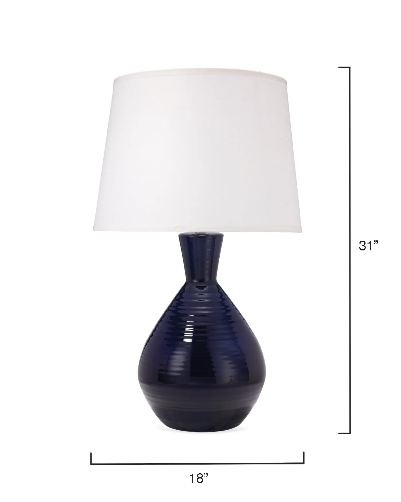 Ash Table Lamp Navy