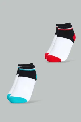 Assorted Ankle Socks For Senior Boys (Pack OF 2)