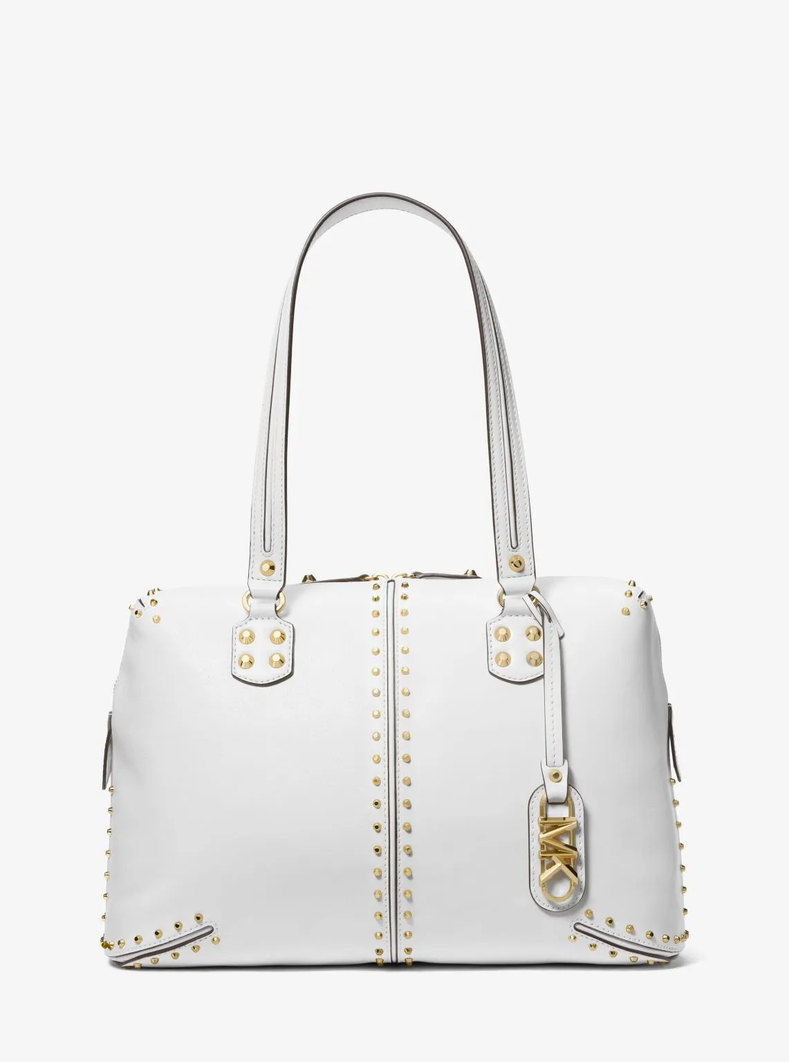 Astor Large Studded Leather Tote Bag