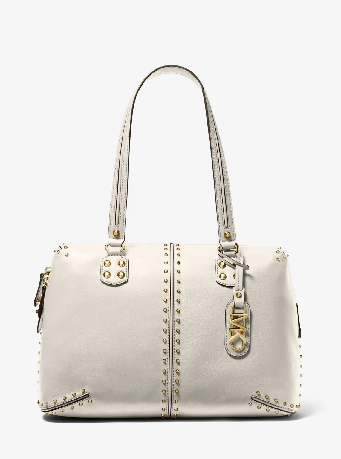 Astor Large Studded Leather Tote Bag