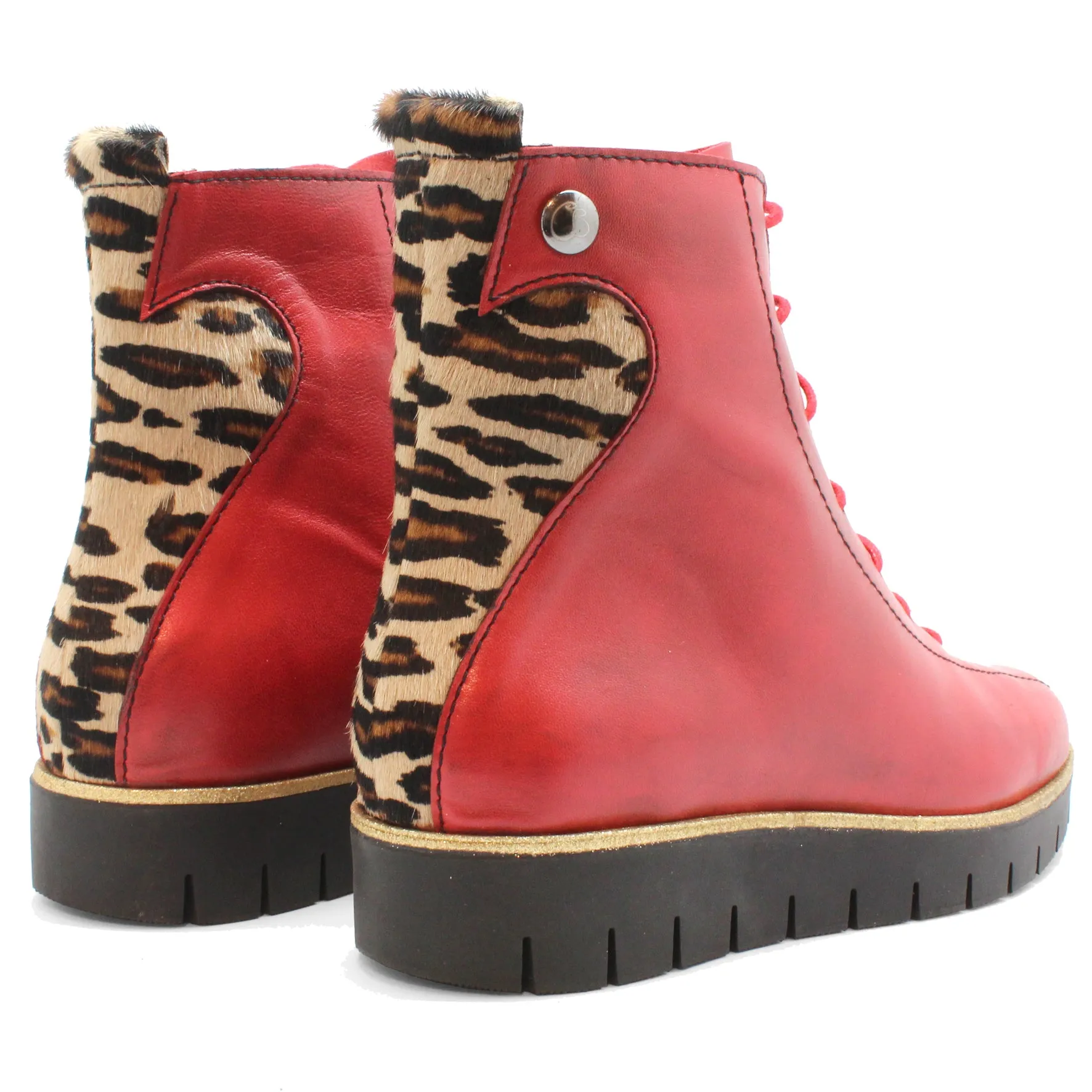 Bang - Red  Natural Leopard- Boot