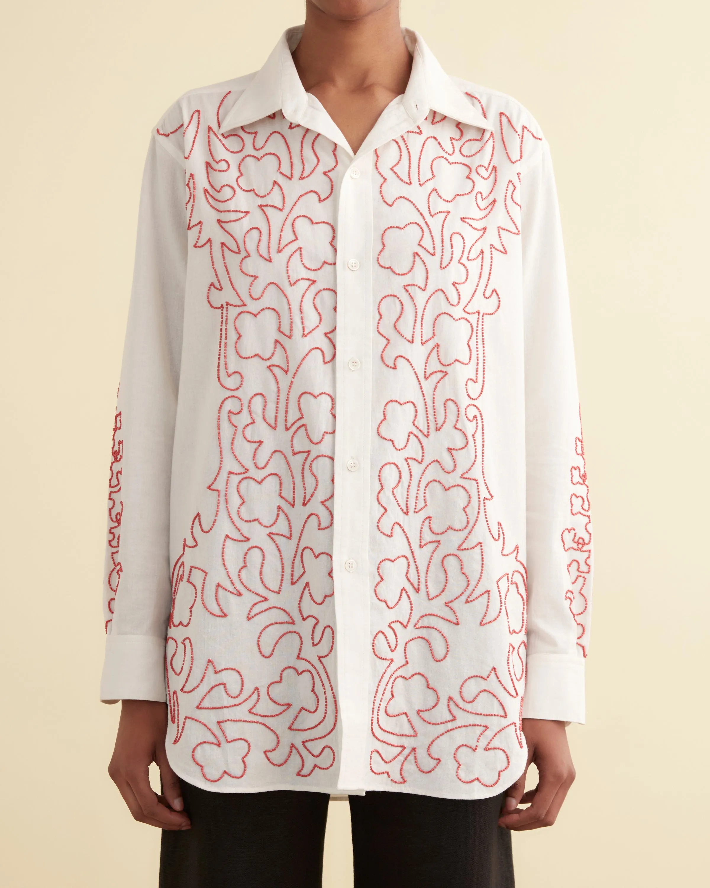 Beaded Crossvine Shirt