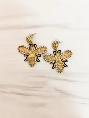 Bee Threaded Earrings