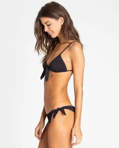 Billabong | Sweet Sands Tanga Tie-Side Bikini Bottom - Black Pebble