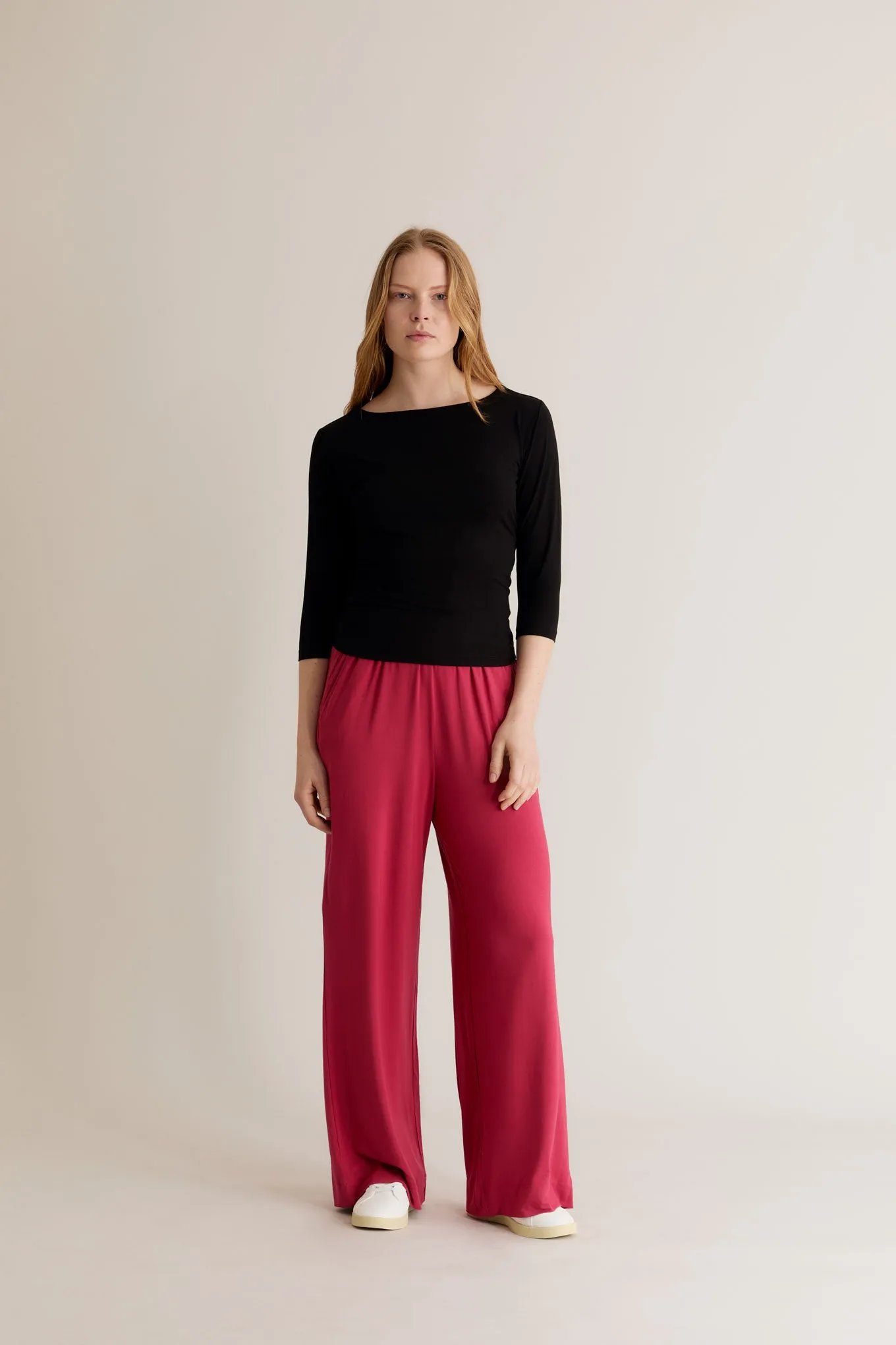 BINITA - Lenzing Pink Trousers