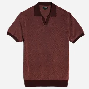 Birdseye Sweater Rosewood Polo