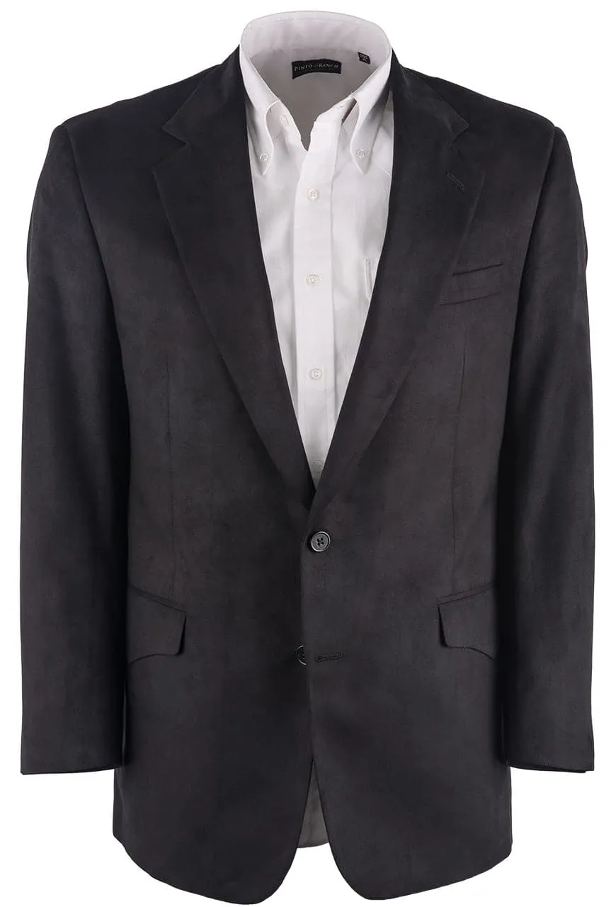 Black Microfiber Western Sport Coat