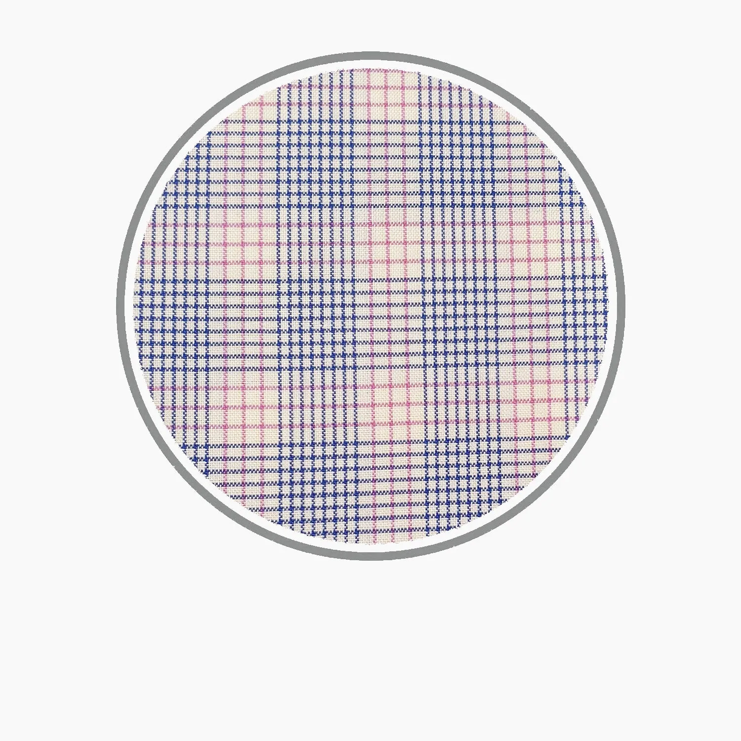 Blue and Pink Multi Check Silverline Cotton Fabric