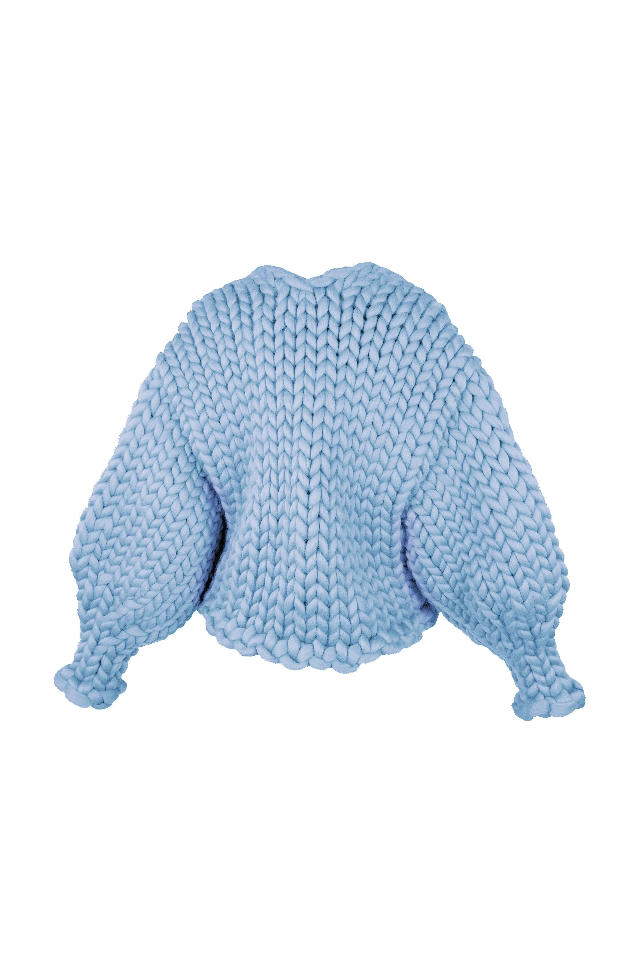 Blue Colossal Knit Cardigan