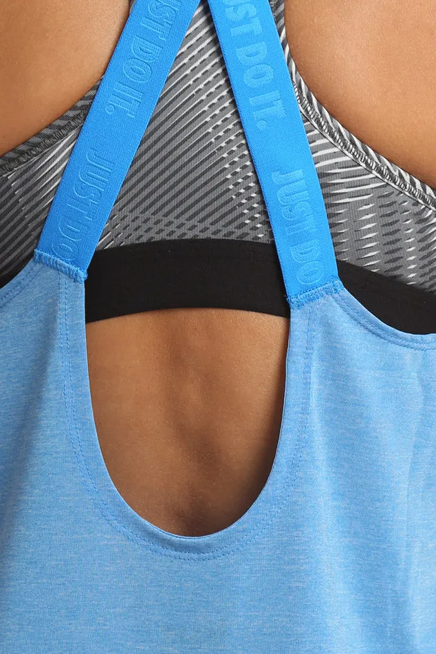 Blue Nike Keyhole Venner Tank