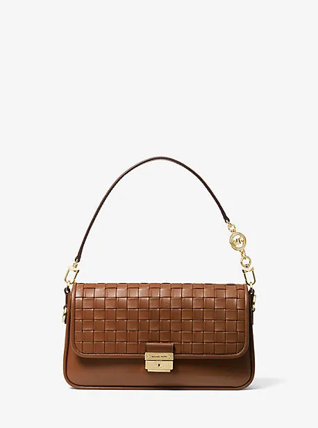 Bradshaw Small Woven Leather Shoulder Bag