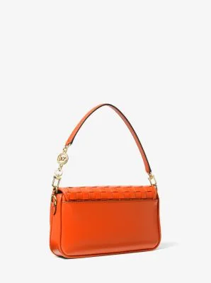 Bradshaw Small Woven Leather Shoulder Bag