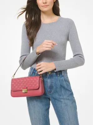 Bradshaw Small Woven Leather Shoulder Bag