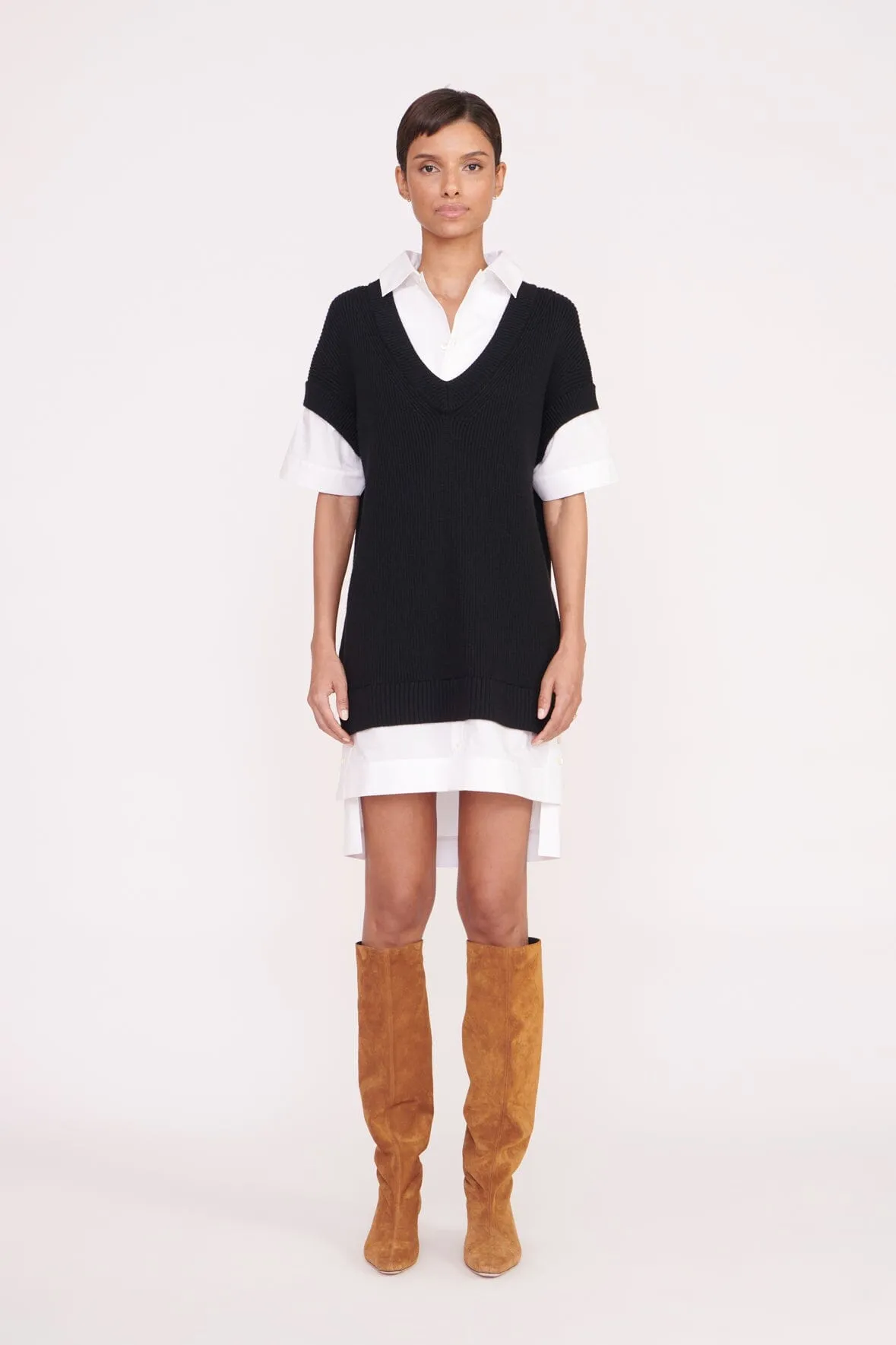 BRIDGET DRESS | BLACK WHITE