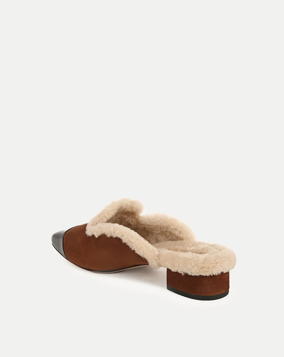 Cecile Shearling Mule