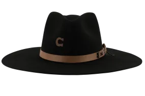 Charlie 1 Horse Tepee Hat - Black