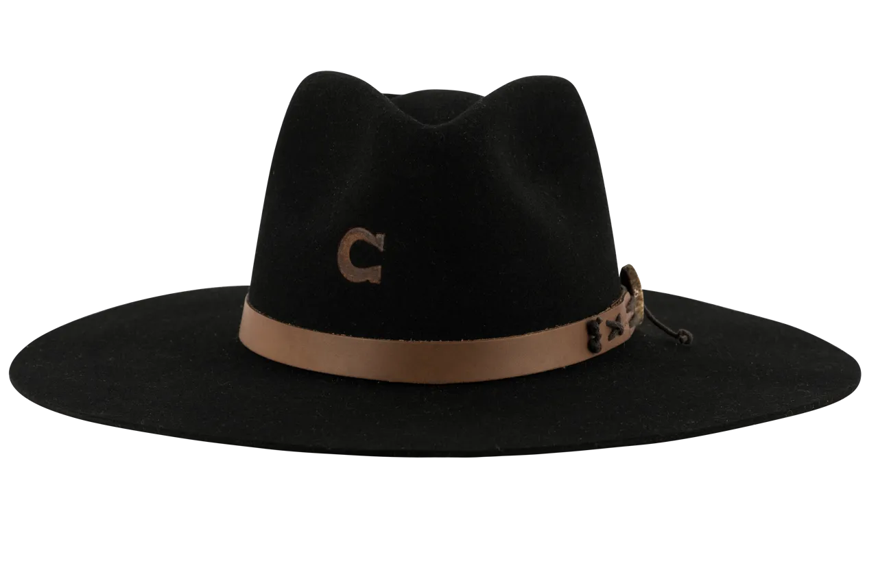 Charlie 1 Horse Tepee Hat - Black