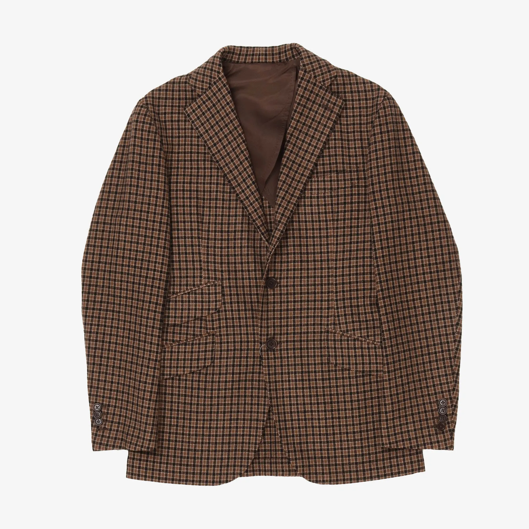 Check Wool Blazer