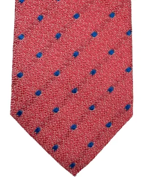 Church's Tie Hot Pink Royal Blue Dots SALE