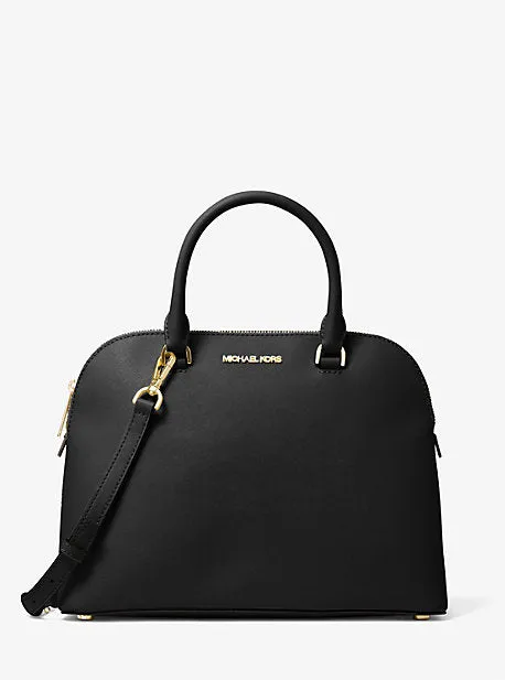 Cindy Large Leather Dome Satchel