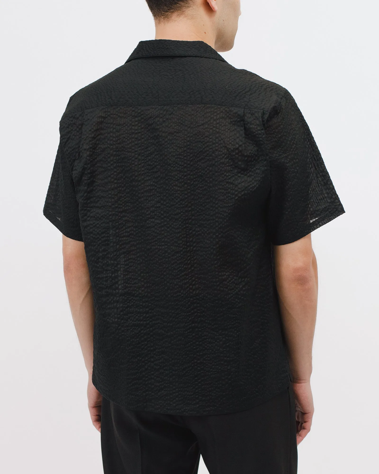 Crepe SS Shirt - Black