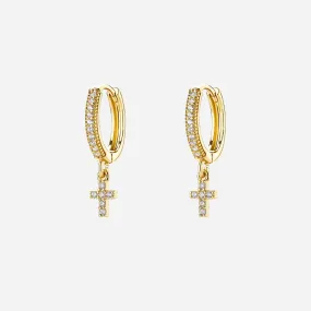 Cross Dangle Earrings