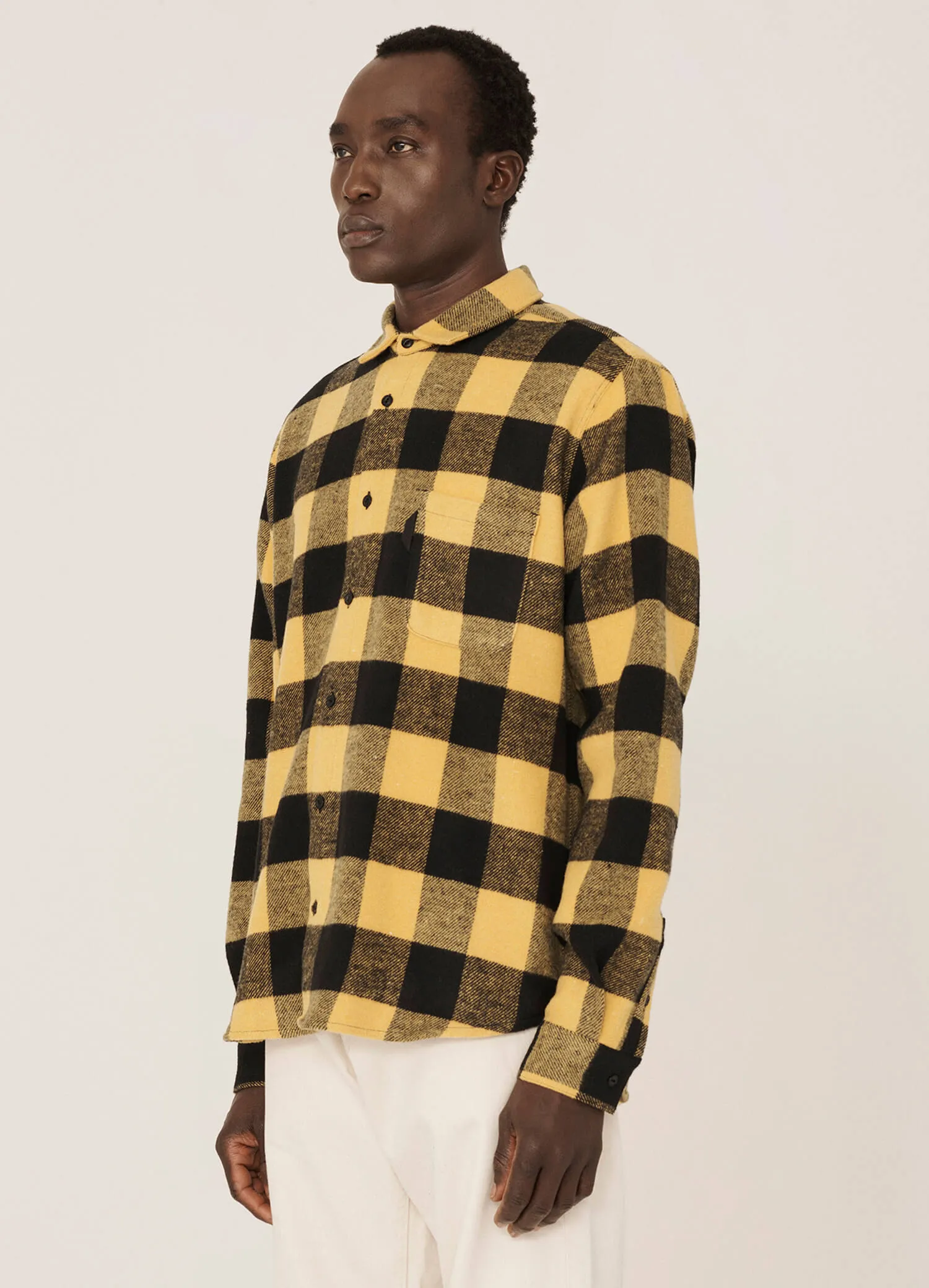 Curtis Wool Blend Check Shirt