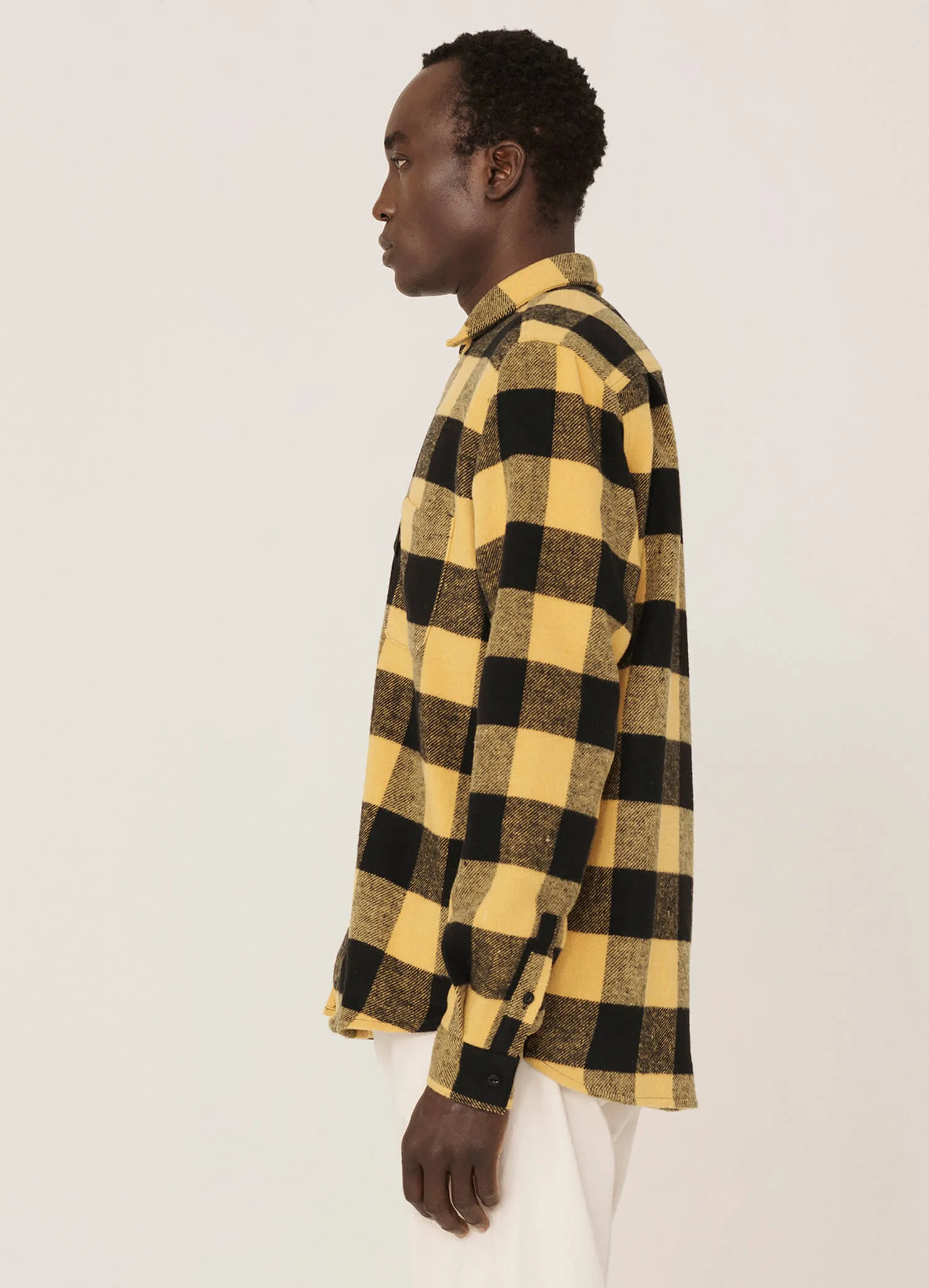 Curtis Wool Blend Check Shirt