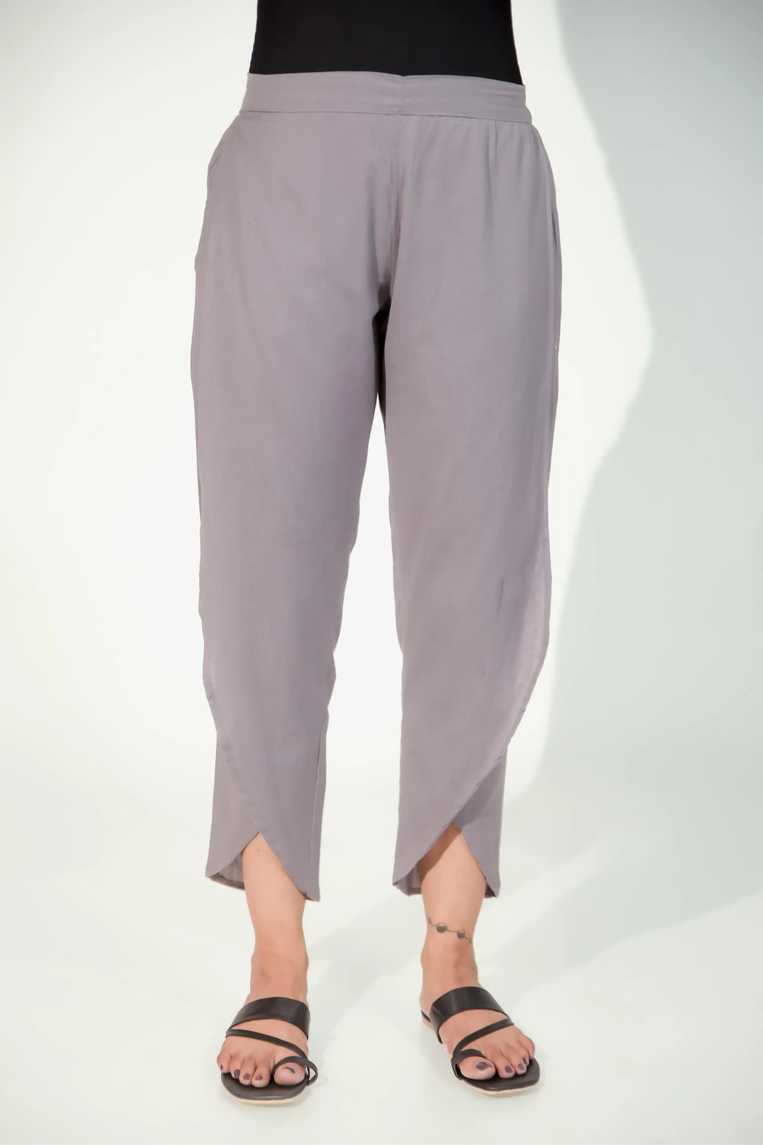 Dark Grey Women's Tulip Trousers