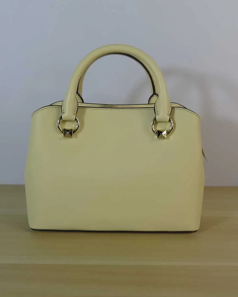 Edith Small Saffiano Leather Satchel