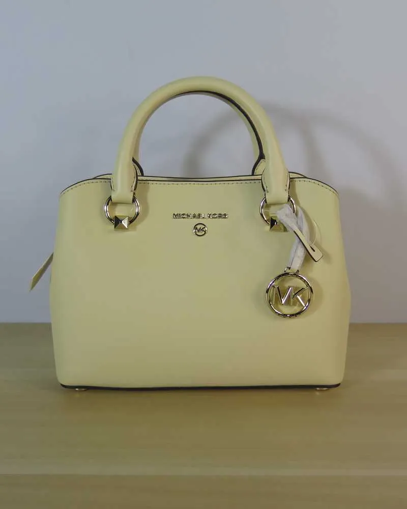 Edith Small Saffiano Leather Satchel