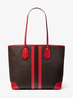 Eva Large Logo Stripe Tote Bag | 55974