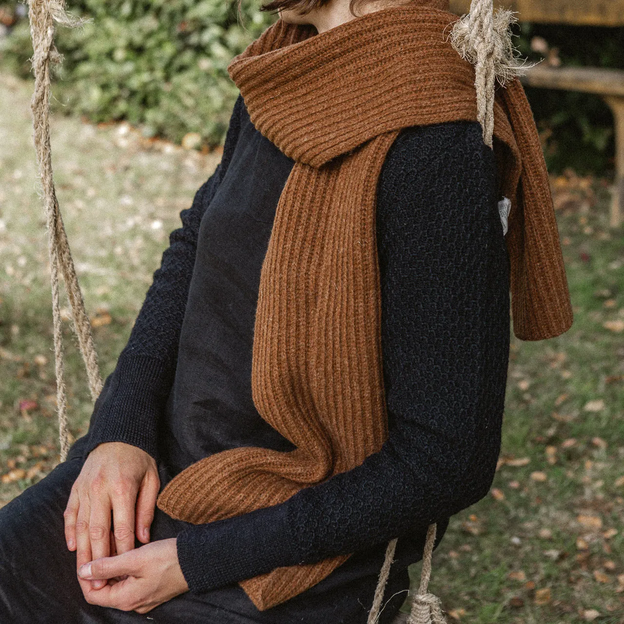 Everyday Sweater - Alpaca/Merino - Black (Women S, M, L)