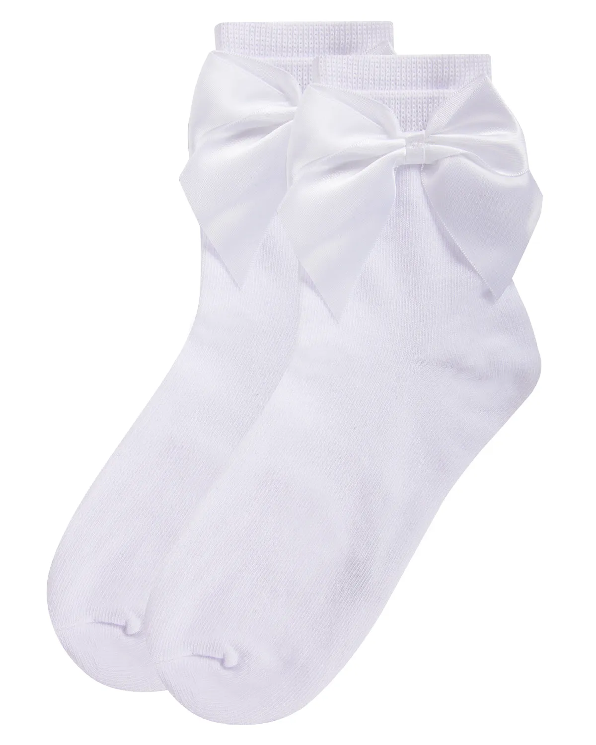 Girls' Silky Side Bow Anklet Socks