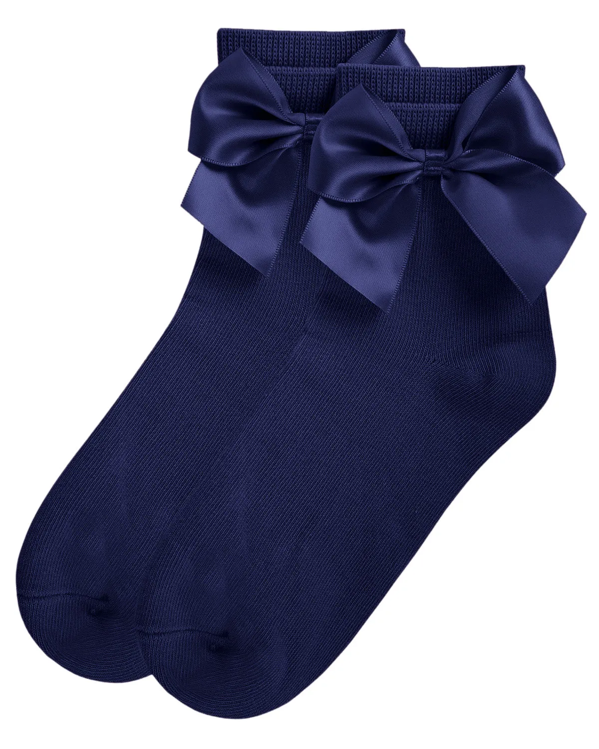 Girls' Silky Side Bow Anklet Socks