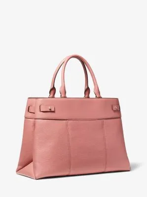 Gramercy Large Pebbled Leather Satchel