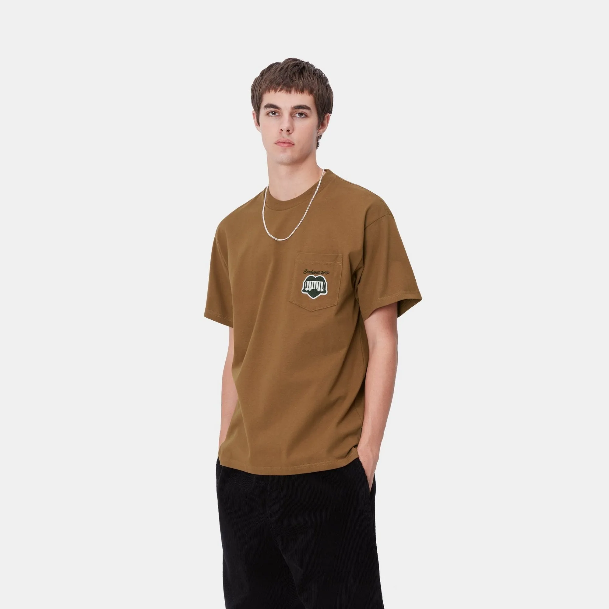 Heart Train Pocket T-Shirt | Hamilton Brown