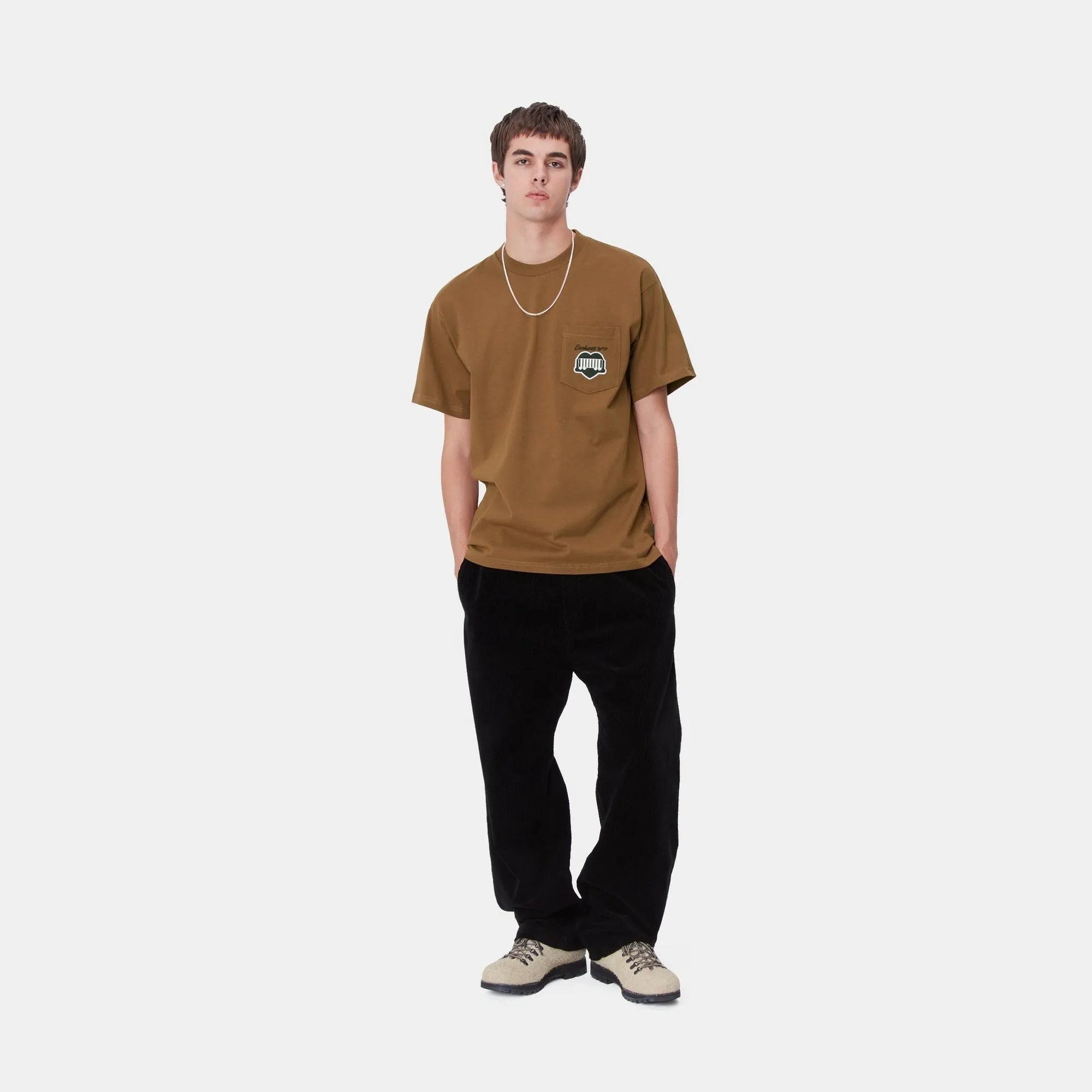 Heart Train Pocket T-Shirt | Hamilton Brown