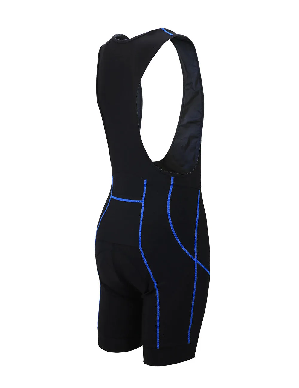 Herren Fahrradhose Trägerhose Kurz Pro Schwarz Blau