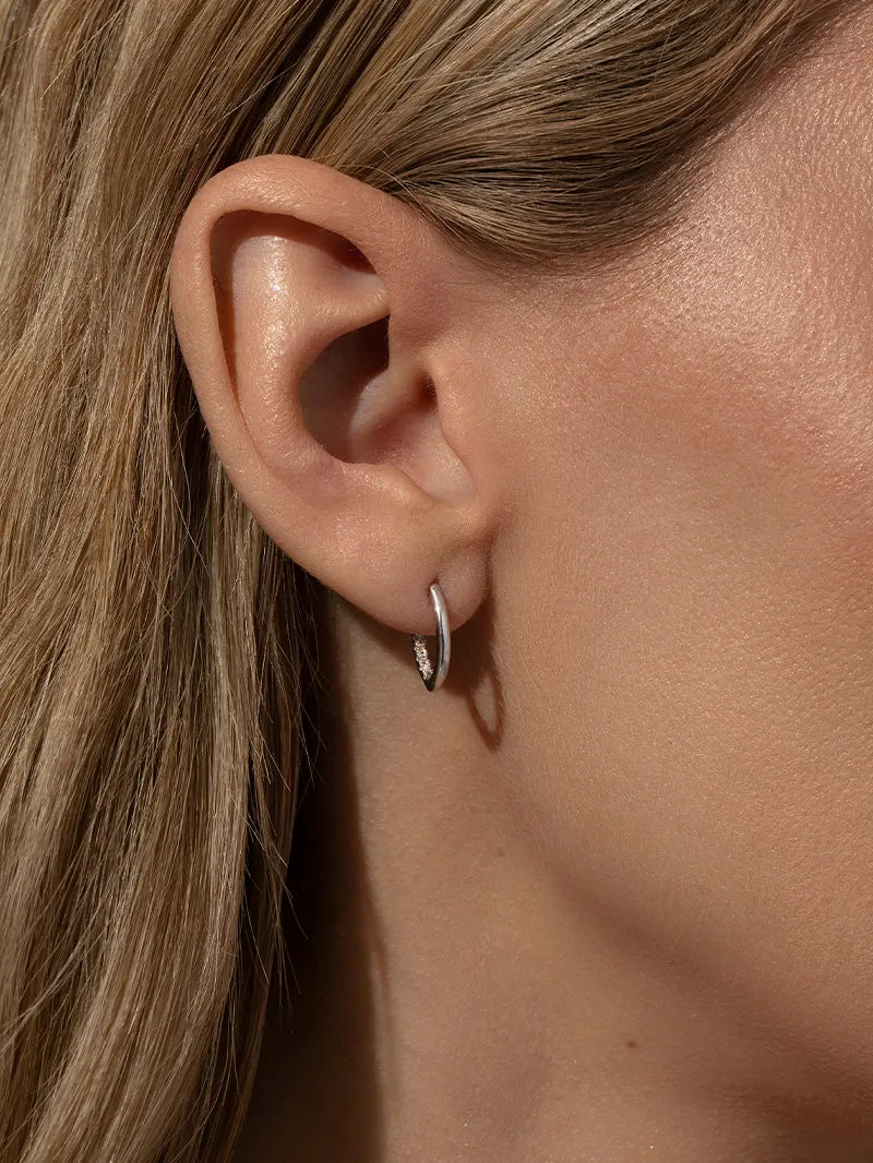 Hidden Pavé Stud Earrings