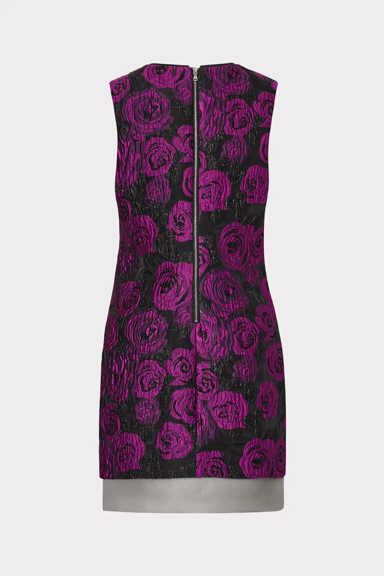 Ilectra Rose Jacquard Shift Mini Dress