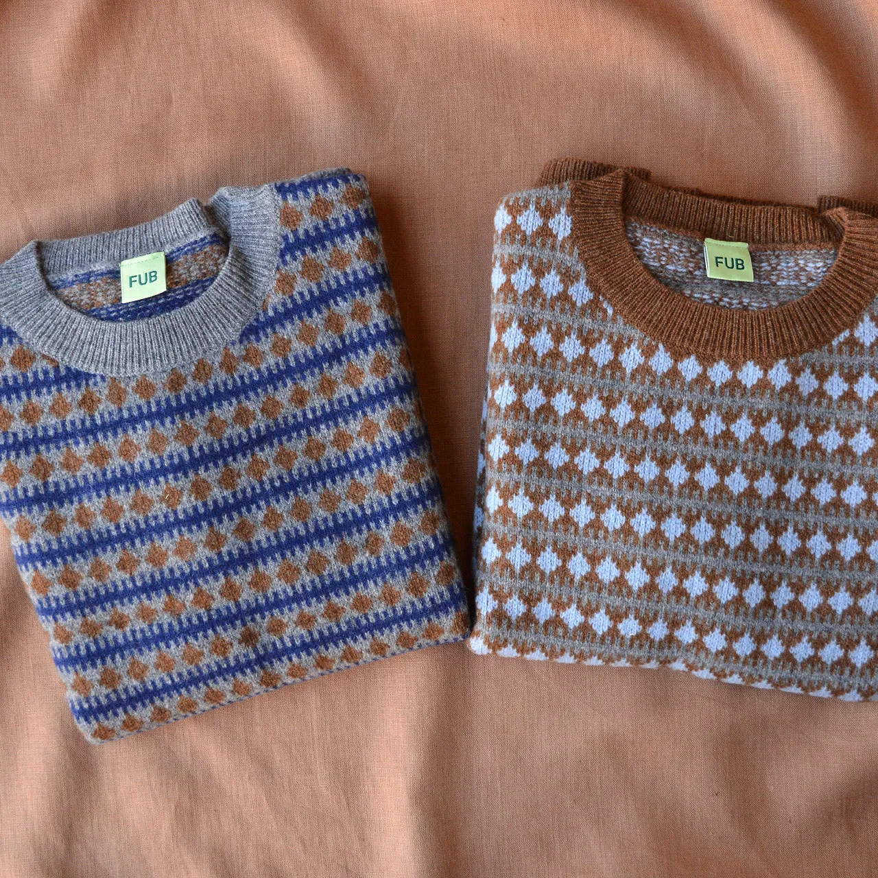 Jacquard Sweater - Lambswool - Amber (2-12y )