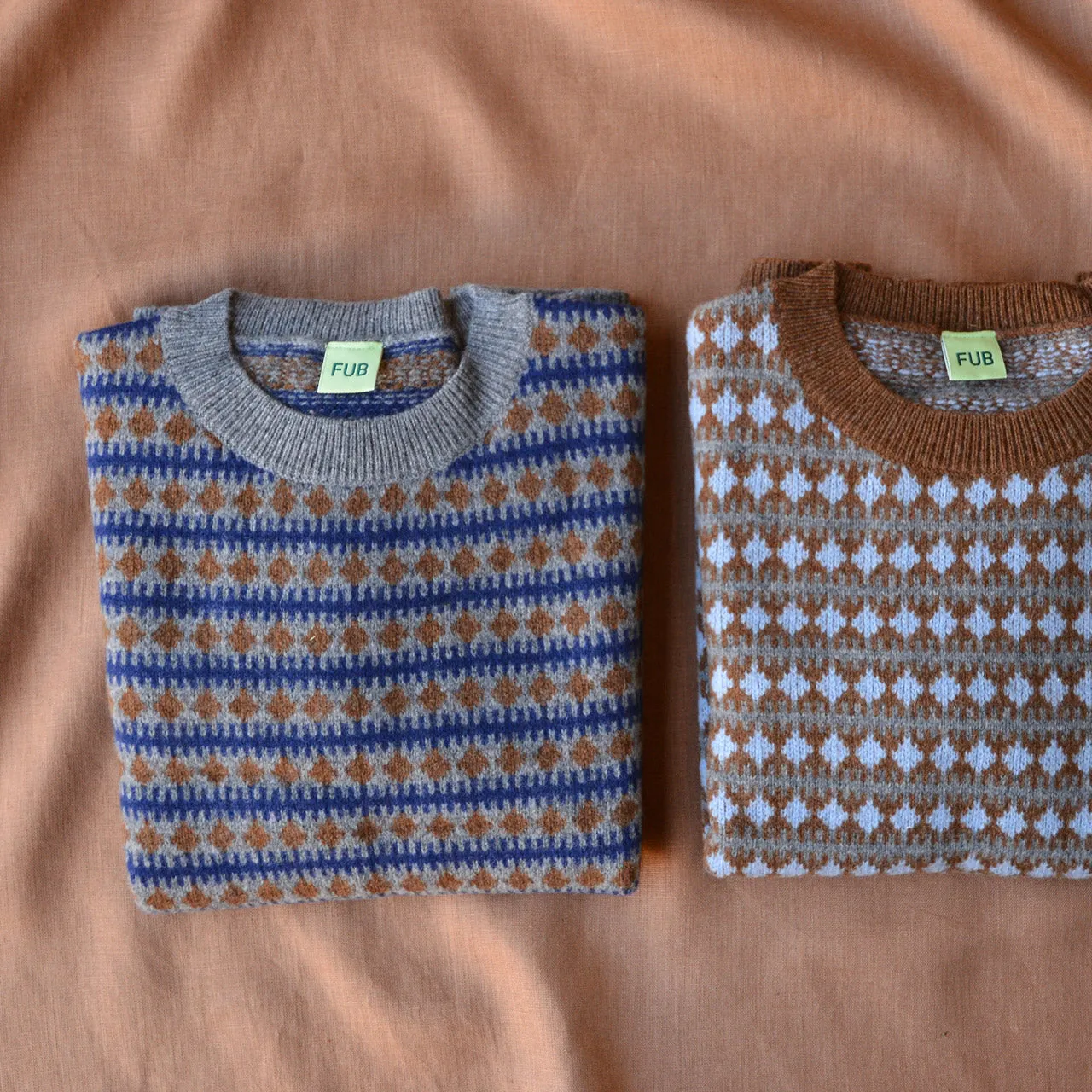 Jacquard Sweater - Lambswool - Amber (2-12y )