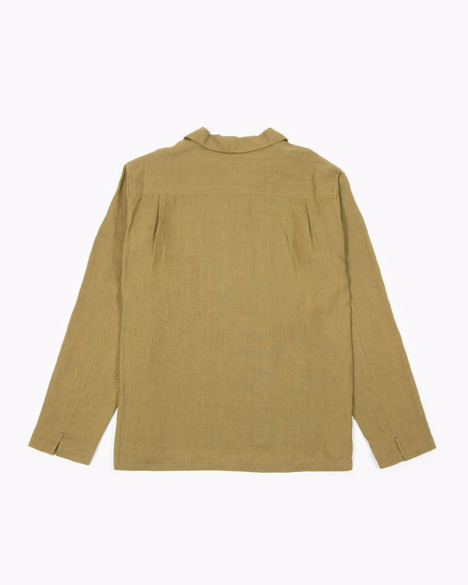 Linen LS Shirt - Olive