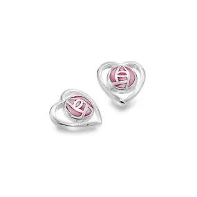 Mackintosh Pink Heart Stud