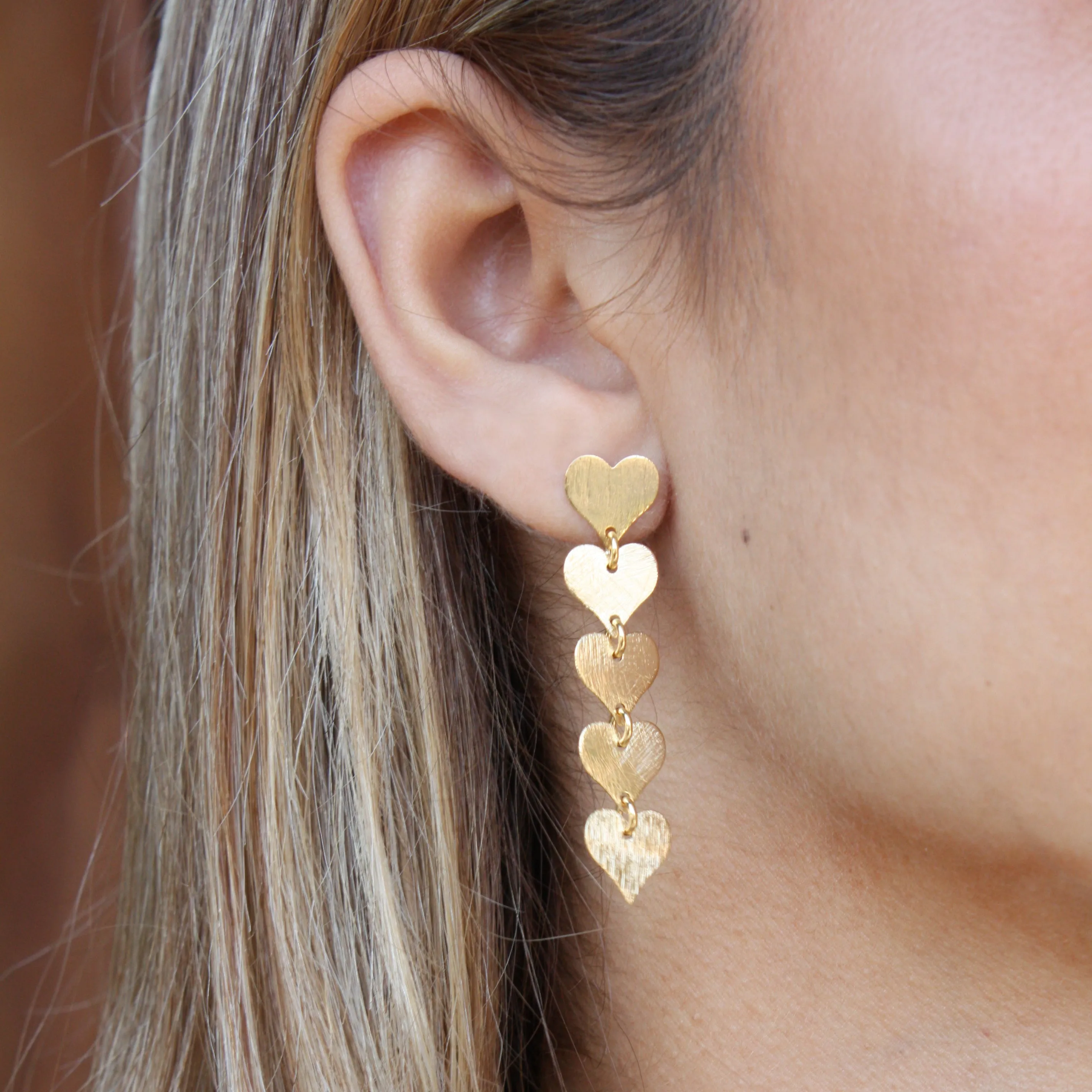 Mckenna Short Heart Earrings